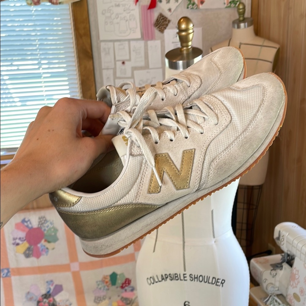 Gold & Cream New Balance Women's Sneakers